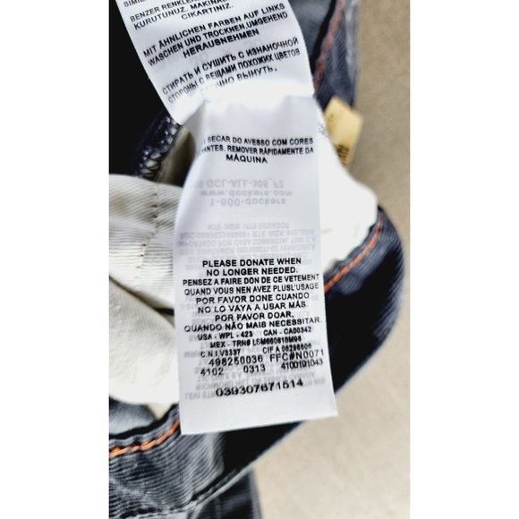 Dockers Durable Construction 5 Pocket Straight Fit 36x27.5” Gray Corduroy Pants - Picture 13 of 16